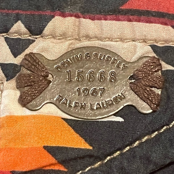 Ralph Lauren Denim & Supply Aztec Southwest Down Puffer Vest Size M Unisex - Picture 2 of 6